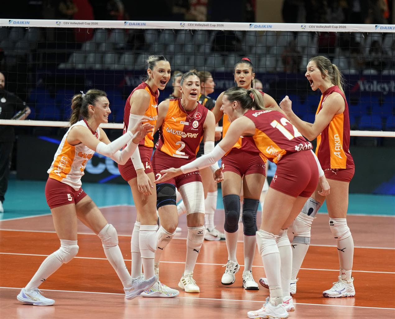Galatasaray Daikin, CEV Kupası’nda Avantajı Elde Etti