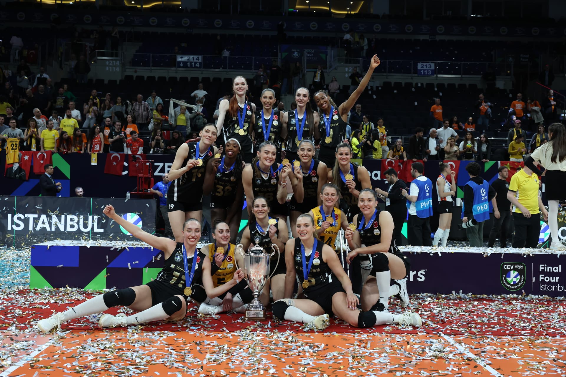 VakıfBank, 7. Kez Avrupa’nın Zirvesinde